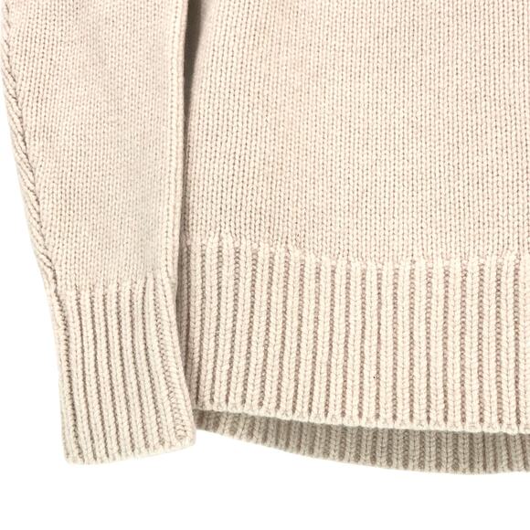 NEW Rag & Bone Lunet Wool Lambswool Turtleneck Sweater Chunky Knit Oatmeal Sz XS - Picture 5 of 10